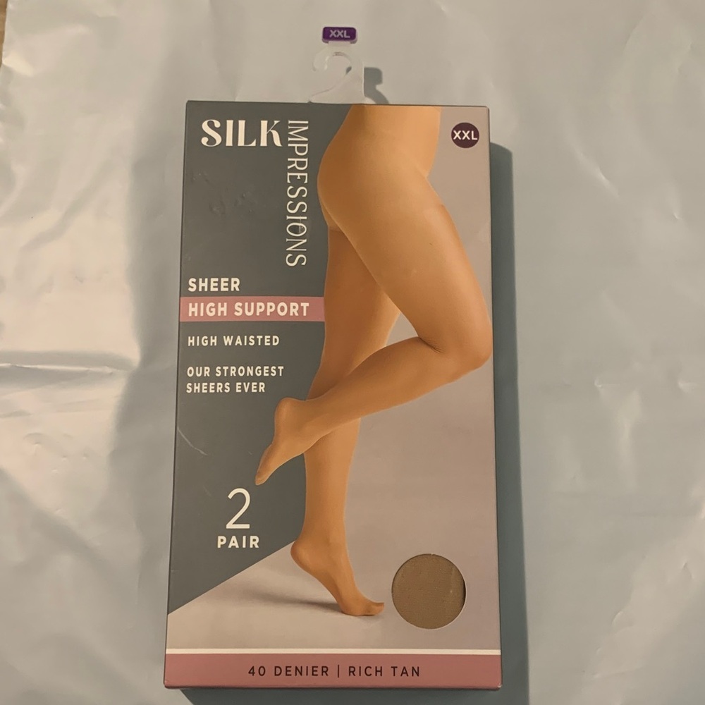 Impressions Sheer High Support Tights - Rich Tan 40Danier